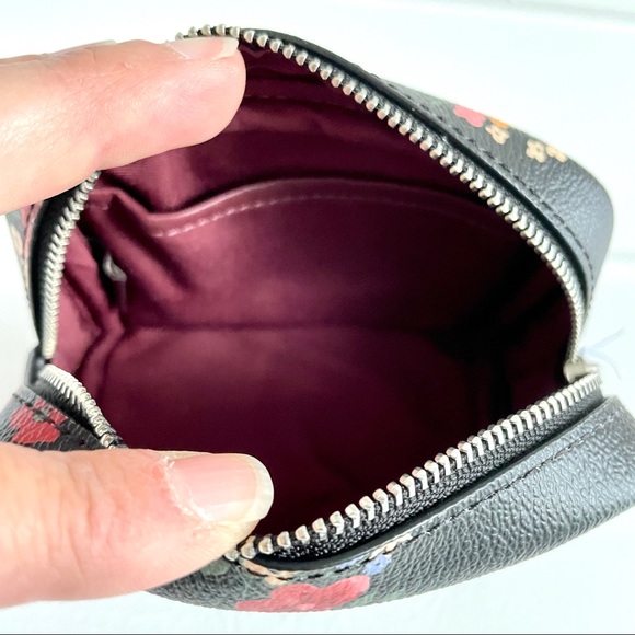 Coach Mini Boxy Cosmetic Case Wildflower Print NWT - Picture 9 of 12